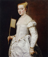 Titian Portrait of a Lady in White