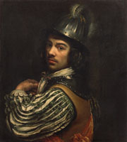 Wallerant Vaillant Self-Portrait with Helmet