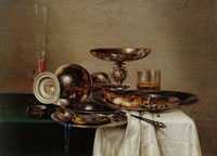 Copy after Willem Claesz. Heda Still Life with hering and a Watch