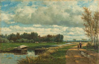 Willem Roelofs Landscape in the Environs of The Hague