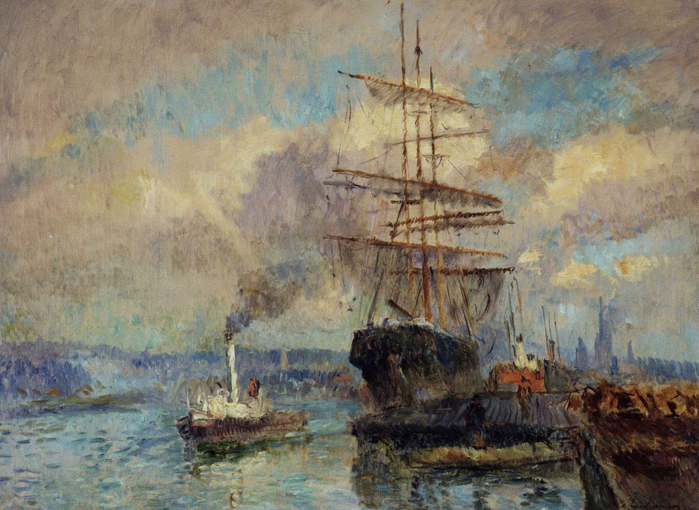 Albert Lebourg - In the Port of Rouen
