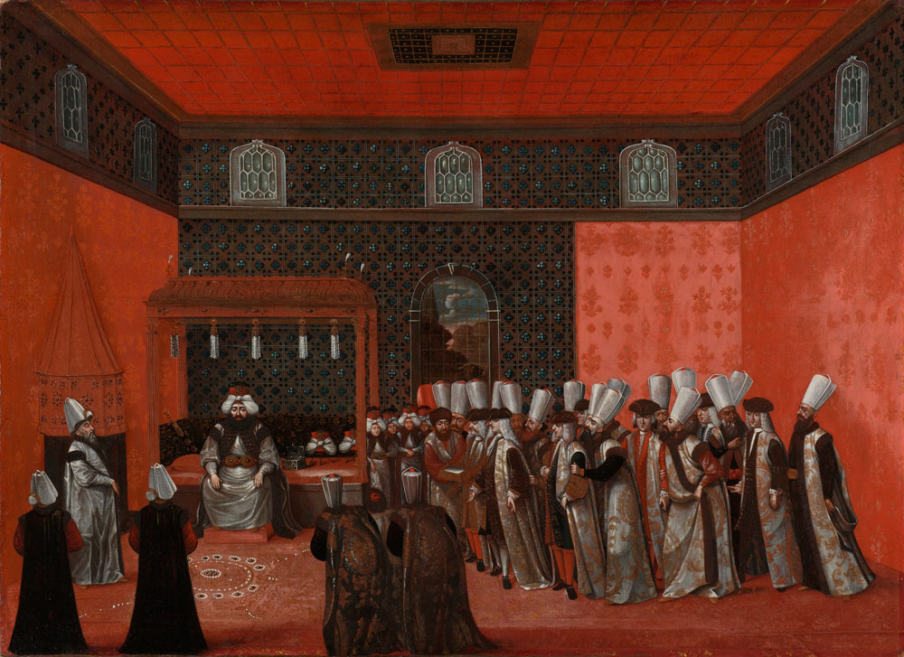 Anonymous - An Ambassador's Audience with Sultan Ahmed III (Ambassador Cornelis Calkoen)