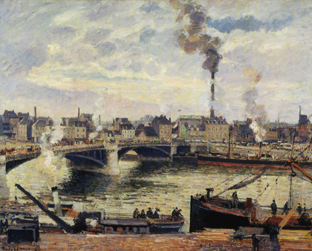 Camille Pissarro - Pont Boieldieu and the District of Saint Sever, Rouen