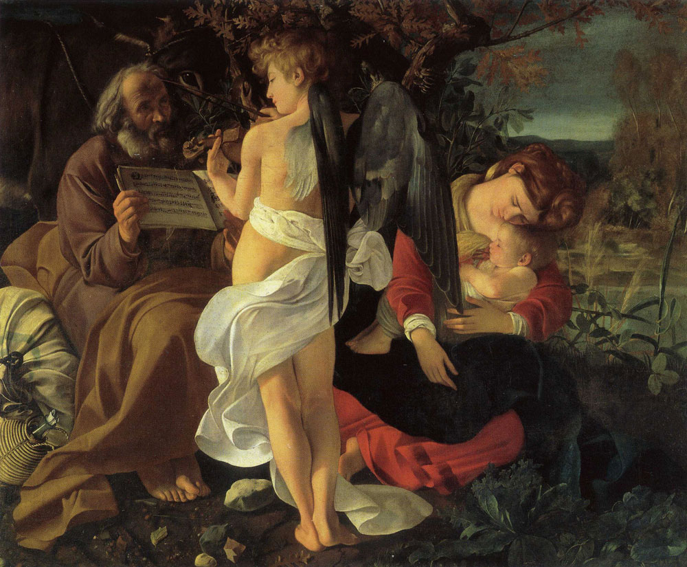 Caravaggio - Rest on the Flight to Egypt