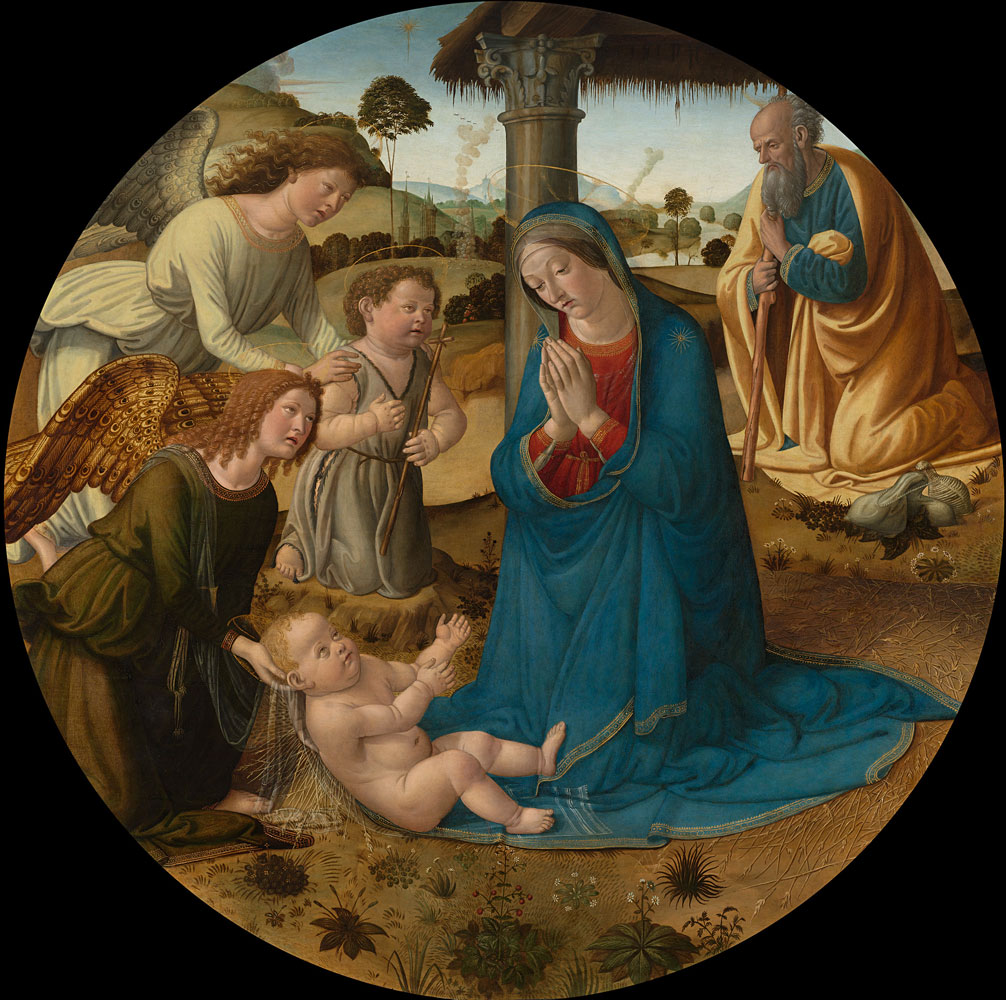 Cosimo Rosselli - The Adoration of the Christ Child