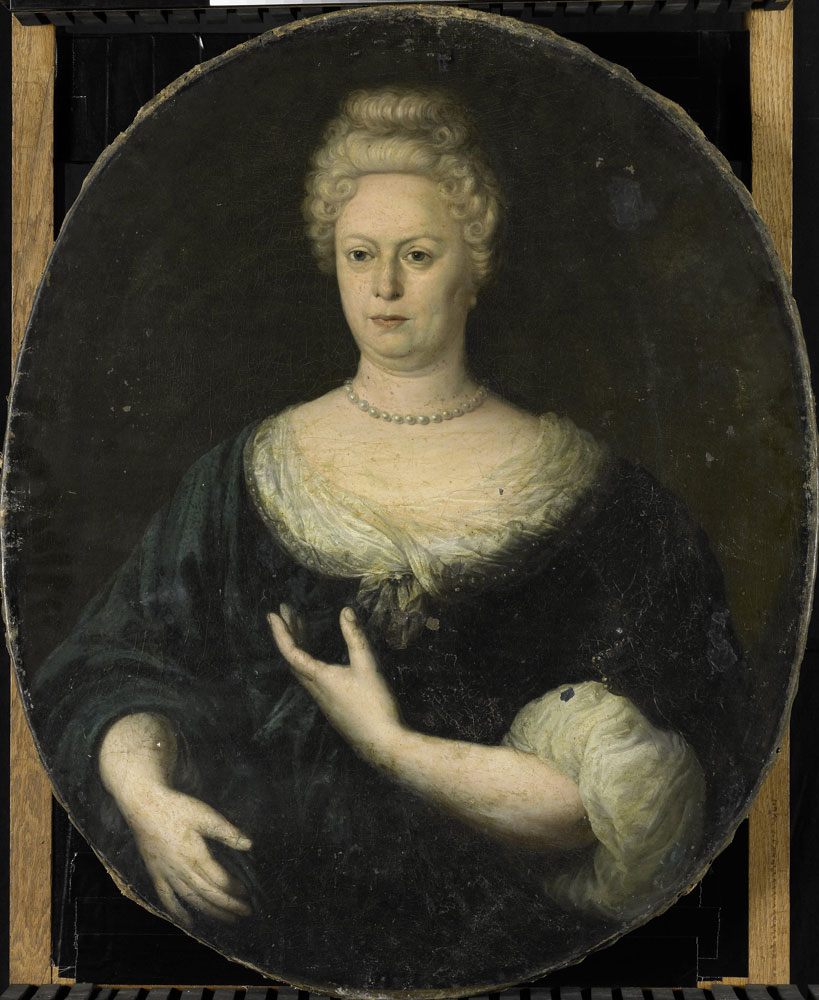 Anonymous - Portrait of Elisabeth van Oosten (1660-1714). Wife of Abraham van Riebeeck
