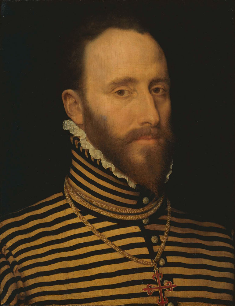 Attributed to Frans Pourbus the Elder - Portrait of a Knight of the Order of Calatrava, probably of the Sorias or Soreau Lineage (Sorel)