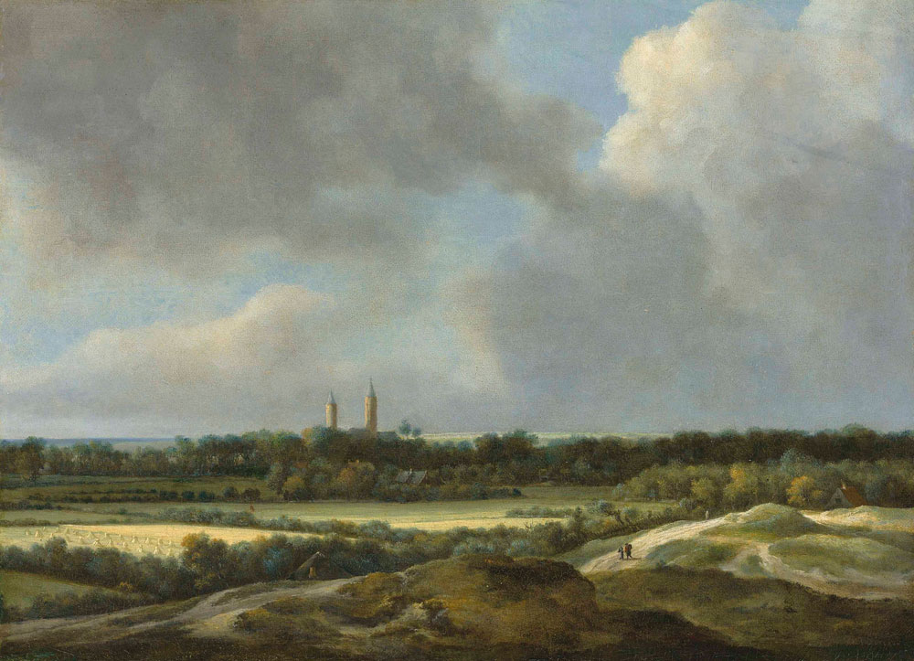 Jacob van Ruisdael - An extensive landscape with grain fields, Heemstede beyond
