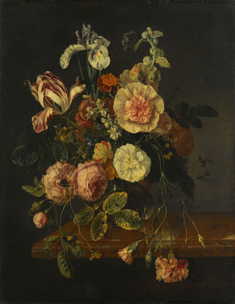 Jacob van Walscapelle - Still Life with Flowers