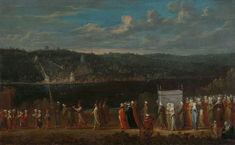 Jean Baptiste Vanmour - Wedding procession on the Bosphorus