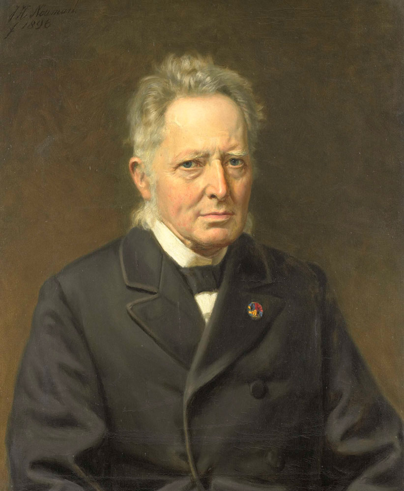 Johan Heinrich Neuman - Portrait of Jan Heemskerk Azn (1818-1897)