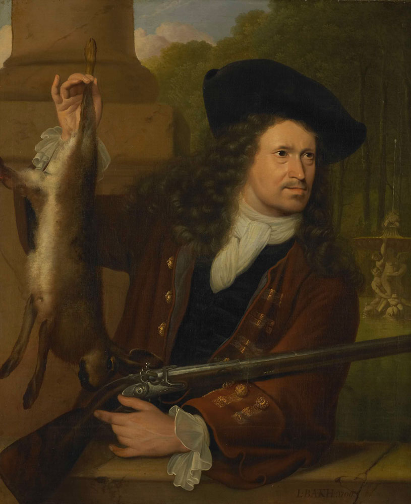 Ludolf Backhuysen - Jan de Hooghe (1650-1731). Anna de Hooghe's Cousin, Dressed for Shooting