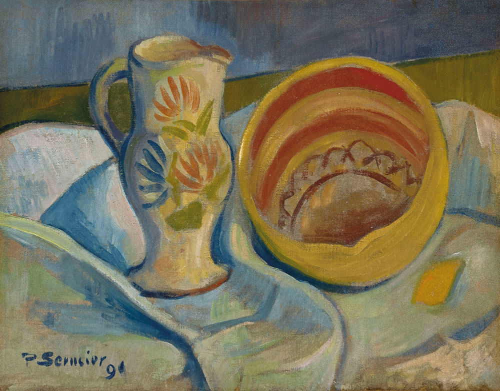 Paul Sérusier - Still life with white pitcher and yellow salad bowl