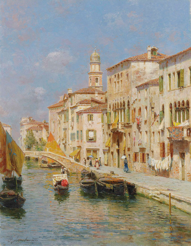 Rubens Santoro - Canal in Venice