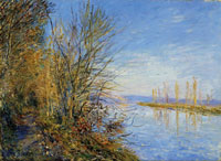 Alfred Sisley The By Road at the Roches-Courtaut Woods-Indian Summer