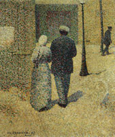 Charles Angrand Couple in the Street