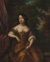 Copy after Caspar Netscher Portrait of Anna Maria Hoeufft 91646-1715), wife of Jan Boudaen Courten