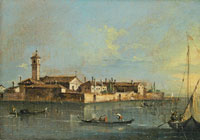 Francesco Guardi The Island of Lazzaretto Vecchio, Venice