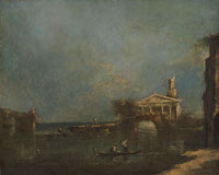 Attributed to Francesco Guardi Lagoon near Venice