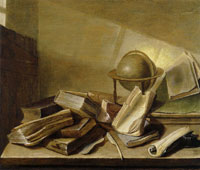 Jan Davidsz. de Heem Still life with books and a globe