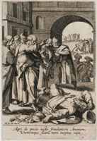 Maerten de Vos The Death of Ananias