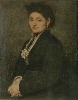 Matthijs Maris Portrait of Henriette Troussard, née Maris
