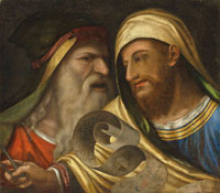 Niccolò Frangipane - Two philosophers holding a scroll