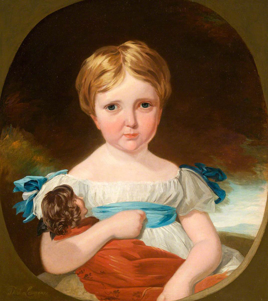 Attributed to Thomas Lawrence - Portrait of a Child with a Doll