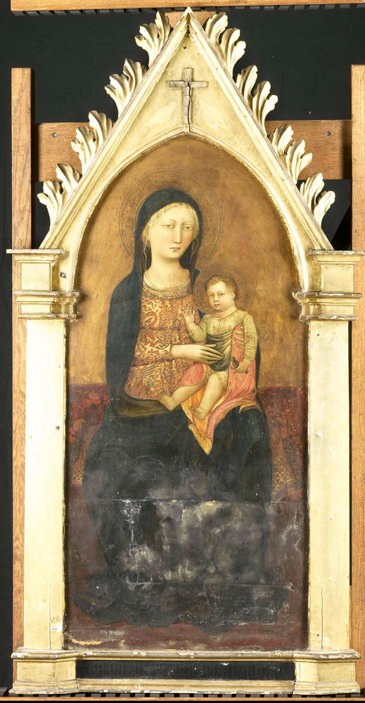 Attributed to Pseudo-Ambrodigio di Baldese - Virgin and Child