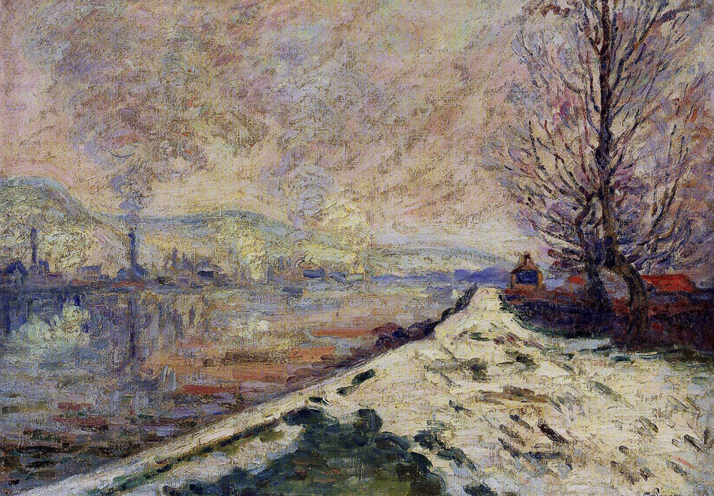 Armand Guillaumin - Snow Melting in Rouen