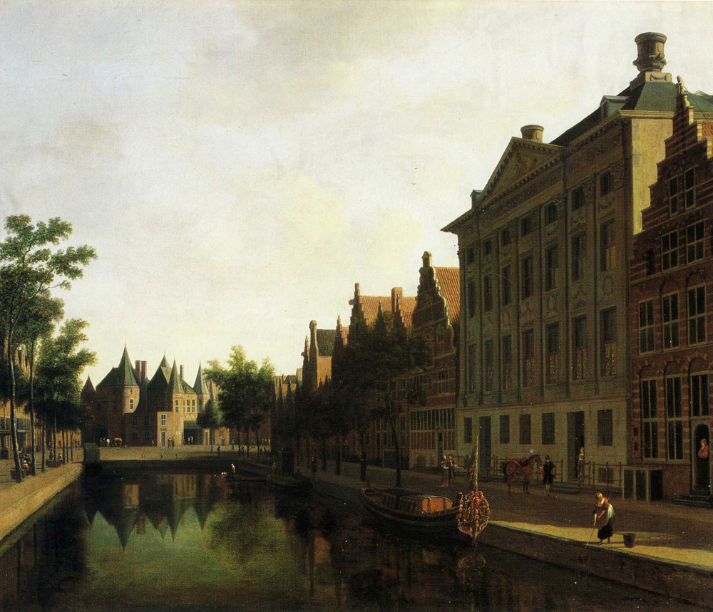 Gerrit Adriaensz. Berckheyde - The Kloveniersburgwal with the Waag and Trippenhuis
