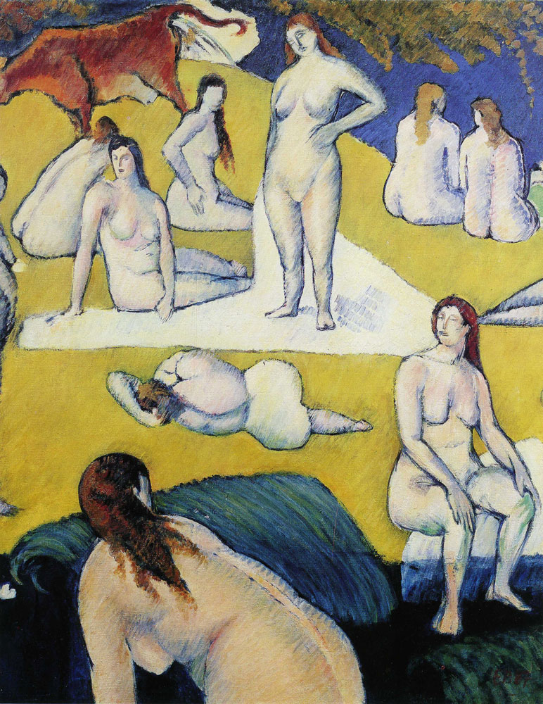 Emile Bernard - Bathers with Red Cow