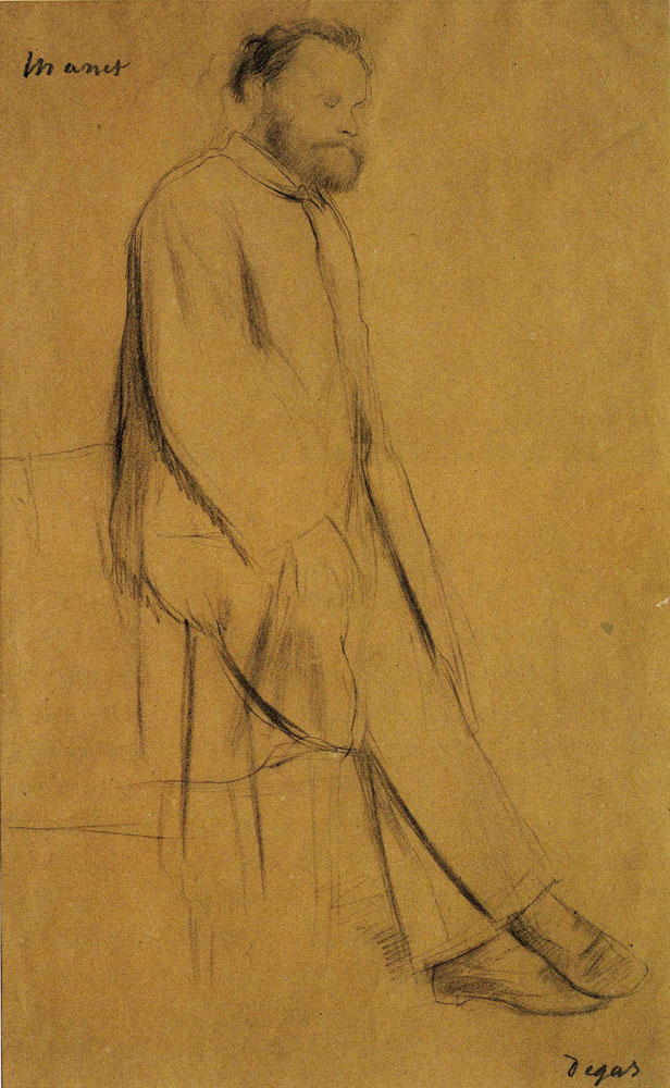 Edgar Degas - Portrait of Édouard Manet