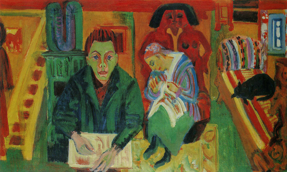 Ernst Ludwig Kirchner - The Living Room