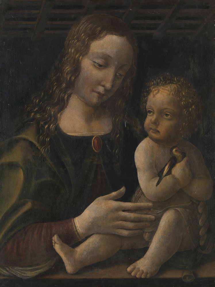 Attributed to Francesco Napoletano - Virgin and Child