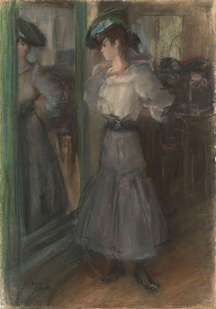Isaac Israels - Girl in front of a Mirror