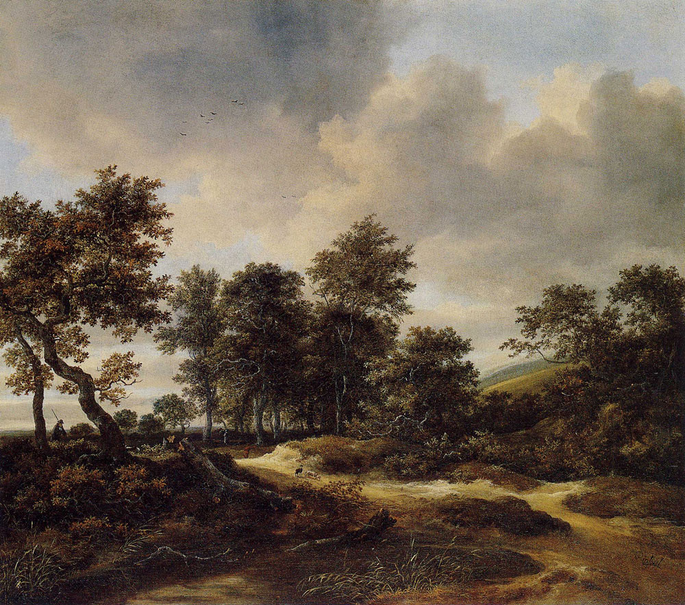 Jacob van Ruisdael - Sandy Road Leading into a Wood