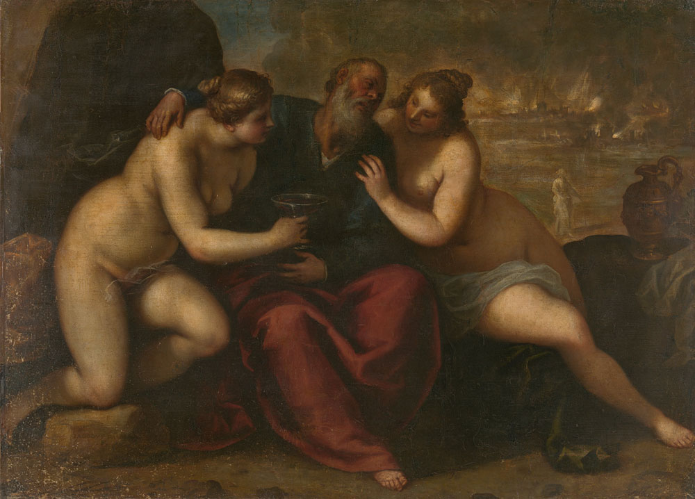 Jacopo Palma (il Giovane) - Lot and his Daughters