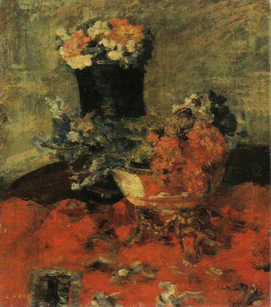 James Ensor - Flowers and Vases
