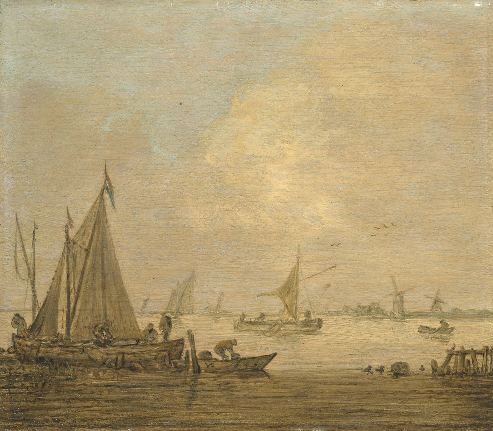 Jan van Goyen - Sailing boats on calm water
