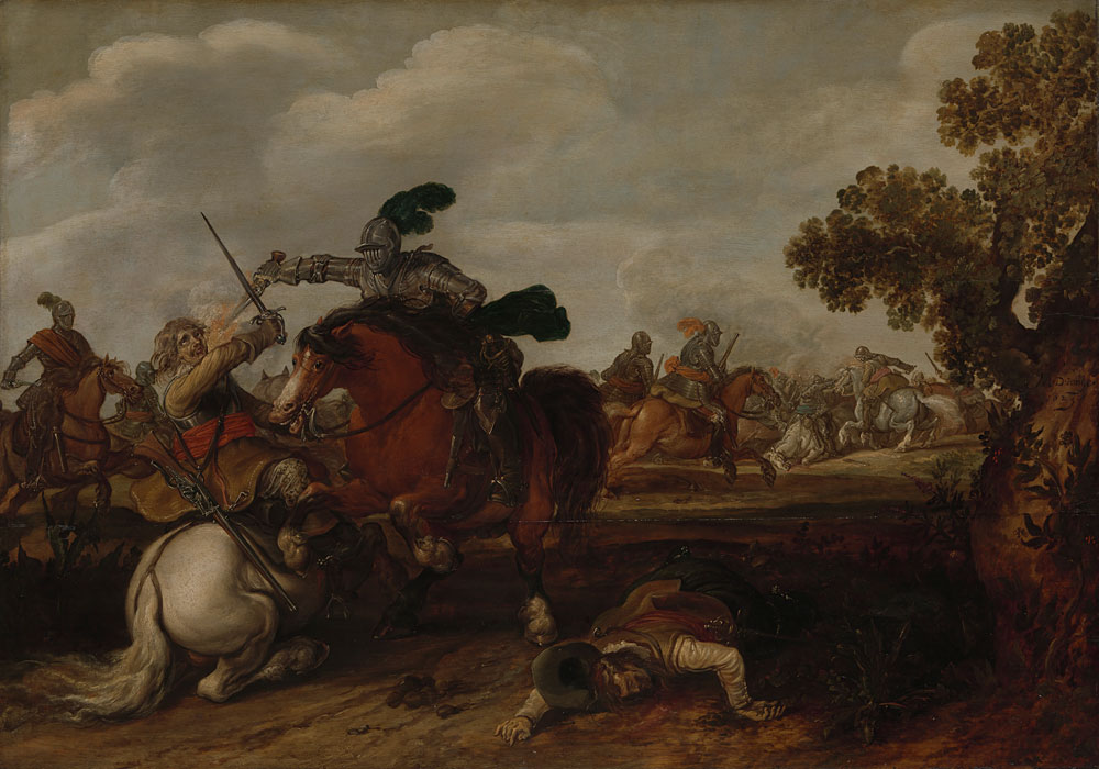 Jan Martszen the Younger - A Cavalry Charge