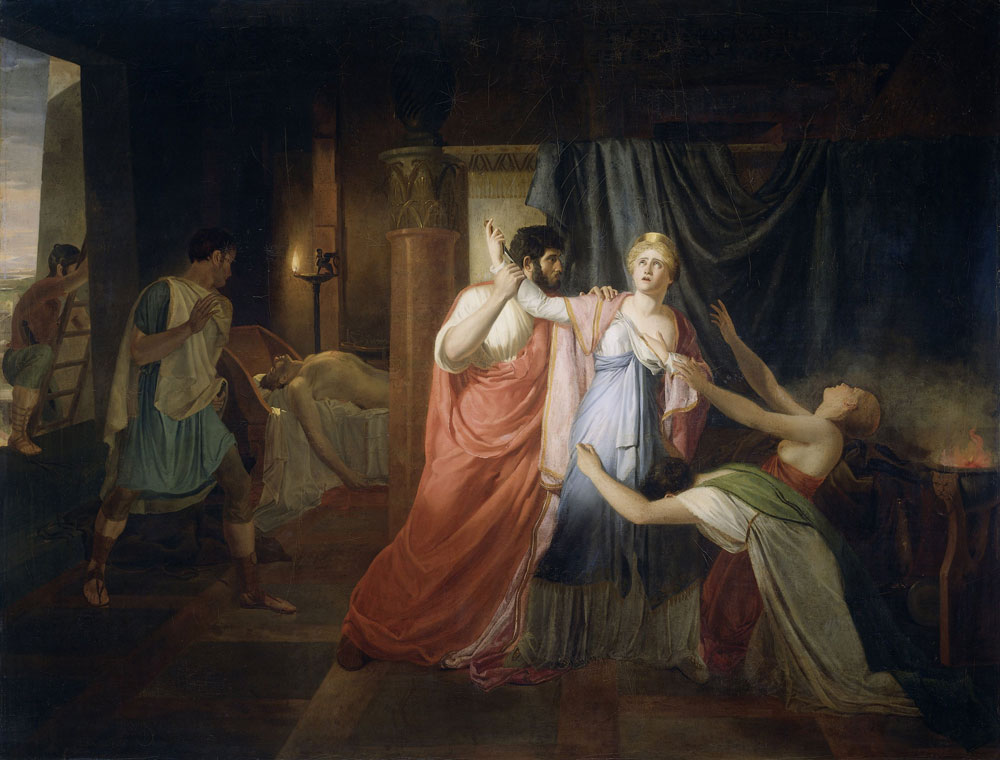 Joannes Echarius Carolus Alberti - Proculeius Preventing Cleopatra from Stabbing herself