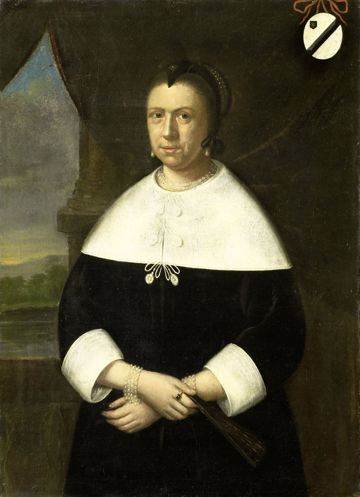 Anonymous - Portrait of Maria Quevellerius (1629-64), first Wife of Jan van Riebeeck, or his second Wife Maria Scipio (c. 1630-95)