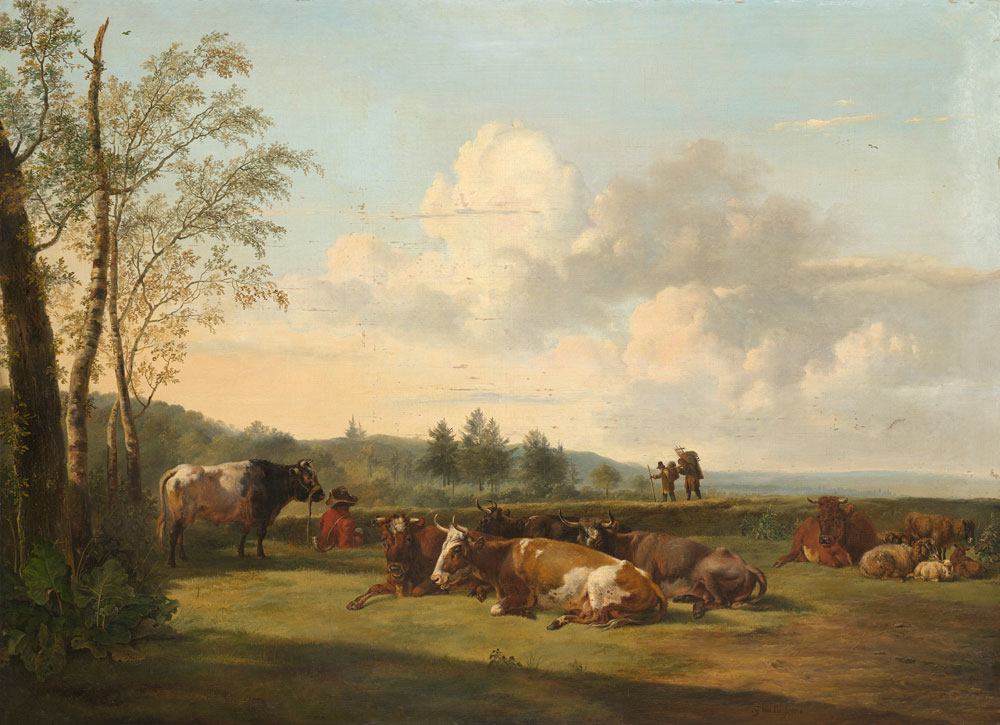 Pieter Gerardus van Os - Landscape with Cattle