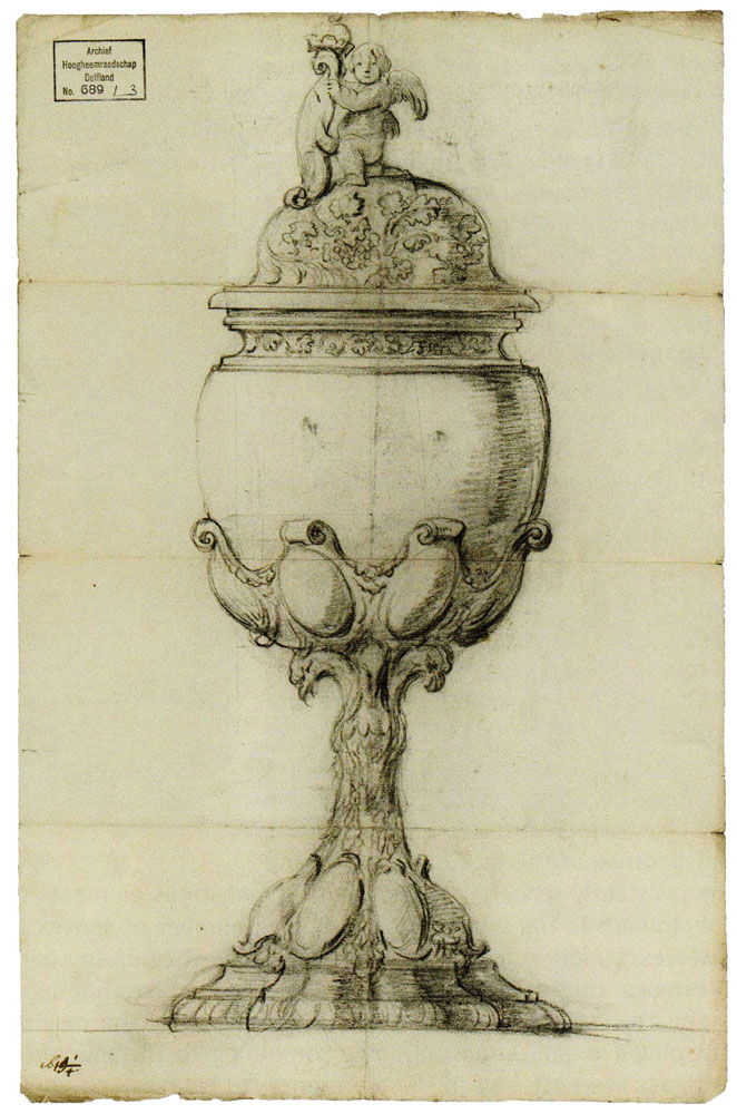 Pieter Jansz. Post - Design for the Cup of the Hoogheemraadschap Delfland