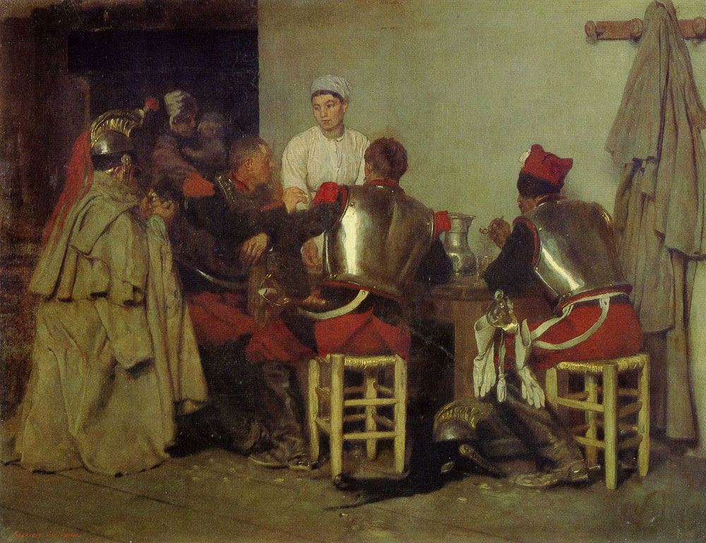 Guillaume Régamey - Cuirassiers at the Tavern