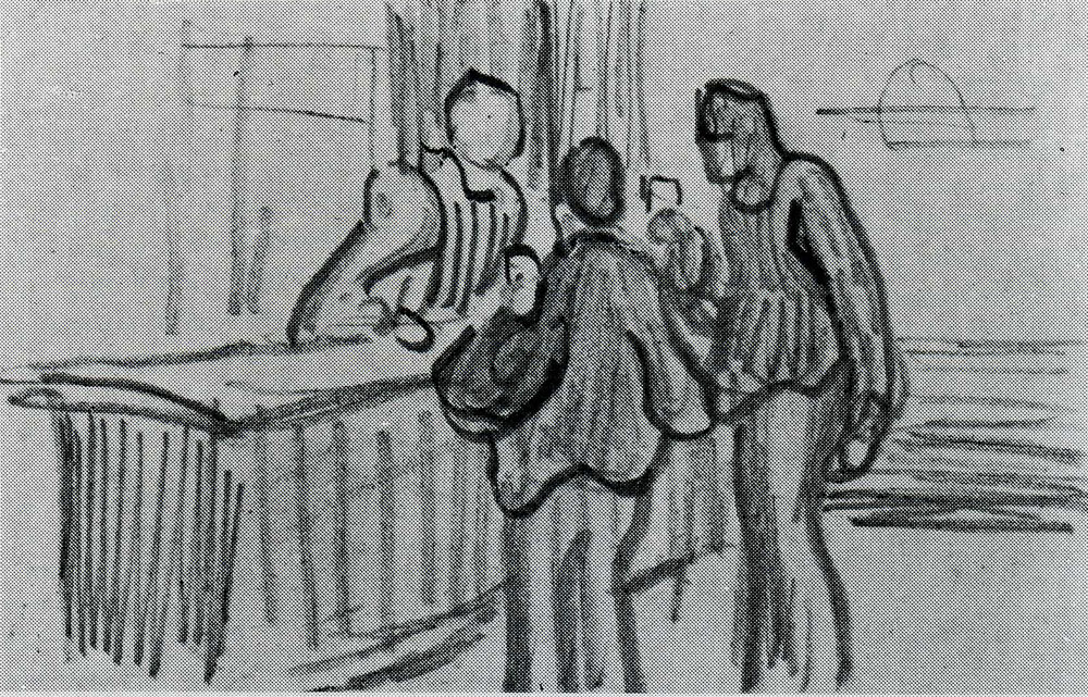 Vincent van Gogh - Men in Front of the Counter in a Café