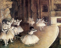 Edgar Degas Ballet Rehearsal on the Set