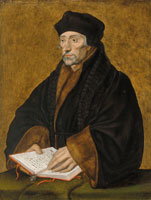Follower of Hans Holbein the Younger Erasmus of Rotterdam