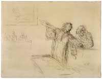 Honoré Daumier The Defense